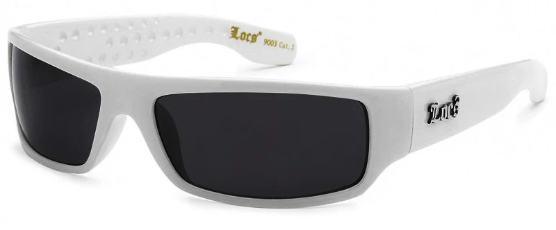 white frame Wholesale locs Sunglasses - Image 2