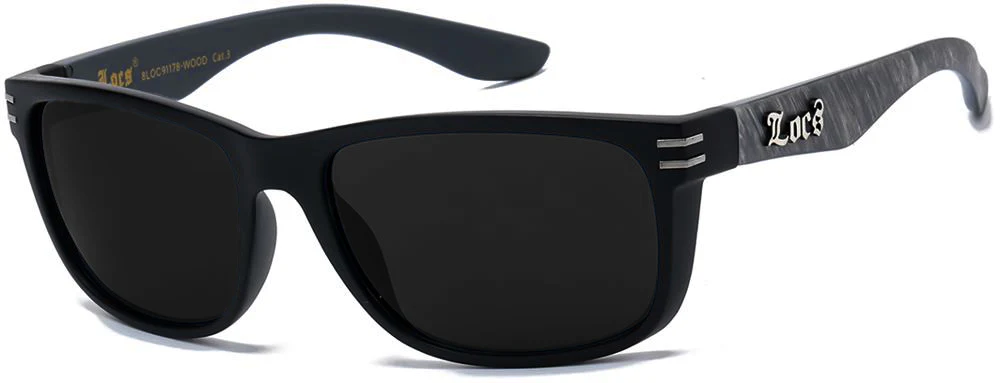 Bulk Wholesale Locs Wood Frame Sunglasses - Image 3