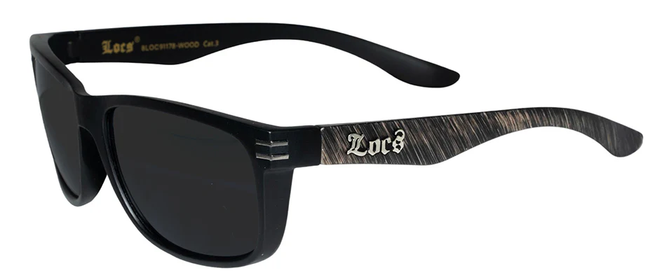 Bulk Wholesale Locs Wood Frame Sunglasses - Image 4