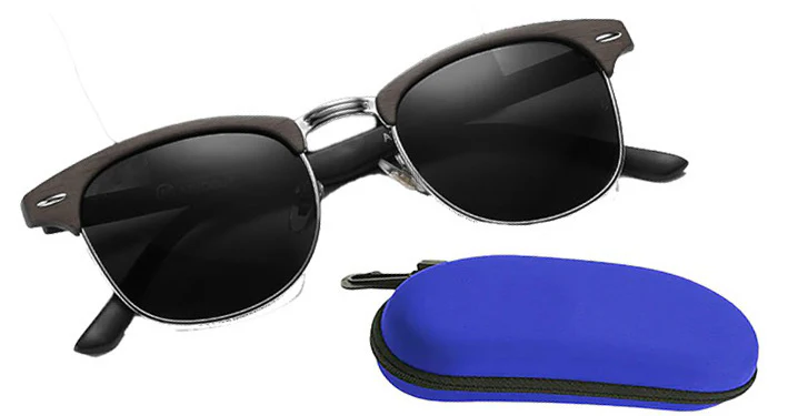 Category 4 Classic Wood Frame Sunglasses - Image 4