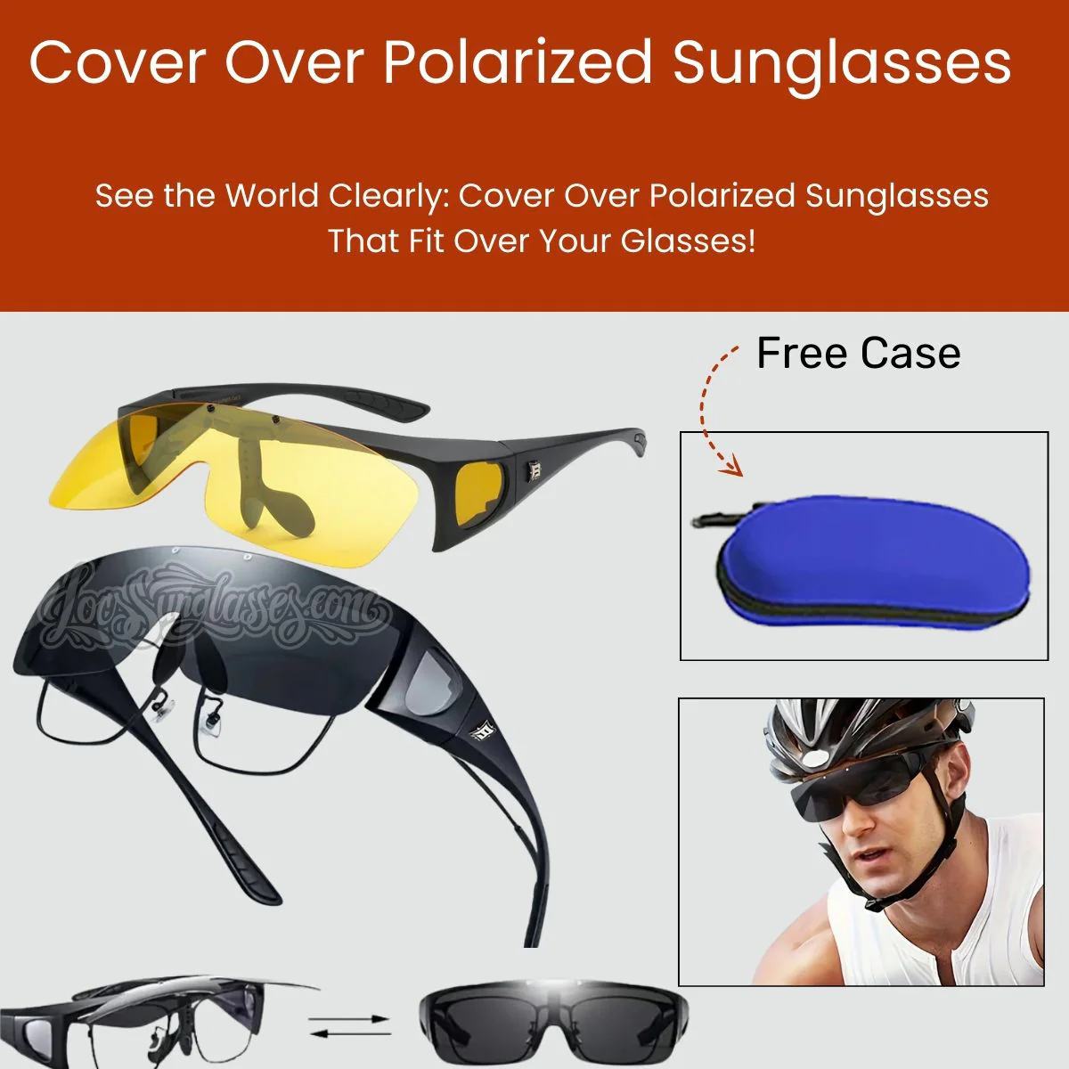 Cover Over Polarized Sunglasses - Image 4