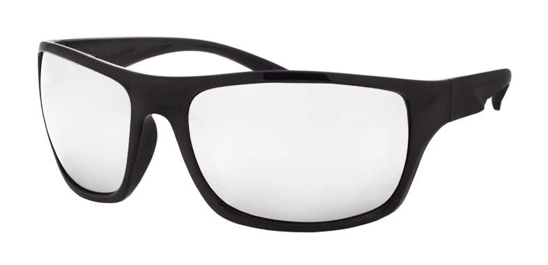 Dark  Silver   reflective  lens