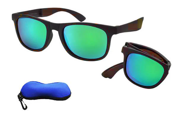 Demi Frame Folding Sunglasses - Image 3