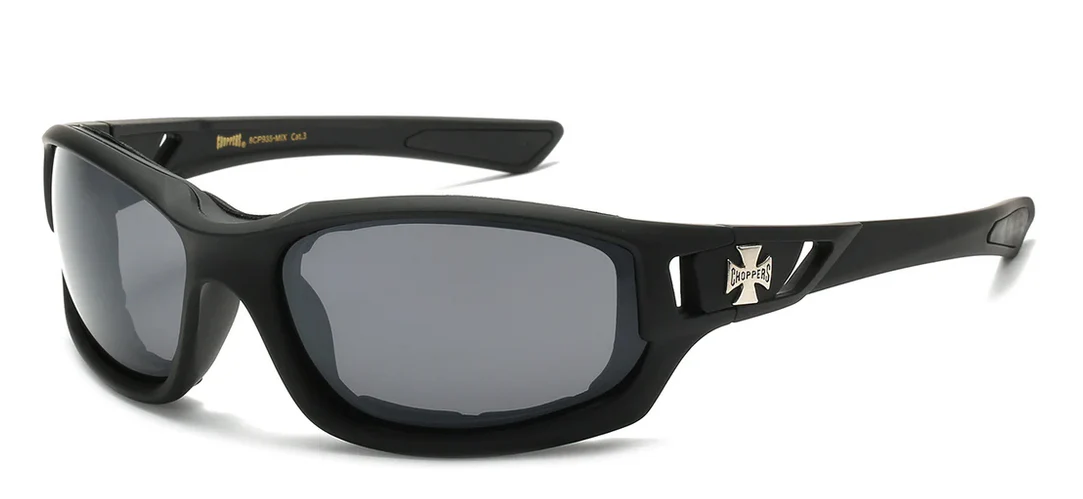 Foam Padded Motorcycle & Bikers Sunglasses - Image 2