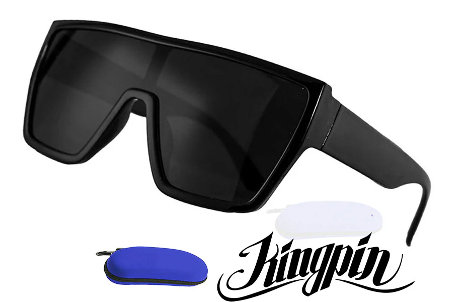 "KINGPIN" Super Dark Large Frame Sunglasses - Image 3