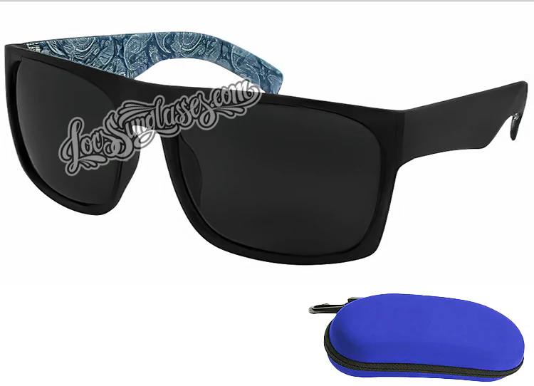 ( CAT 4 )Super Dark  Bandana Print Shades - Image 3