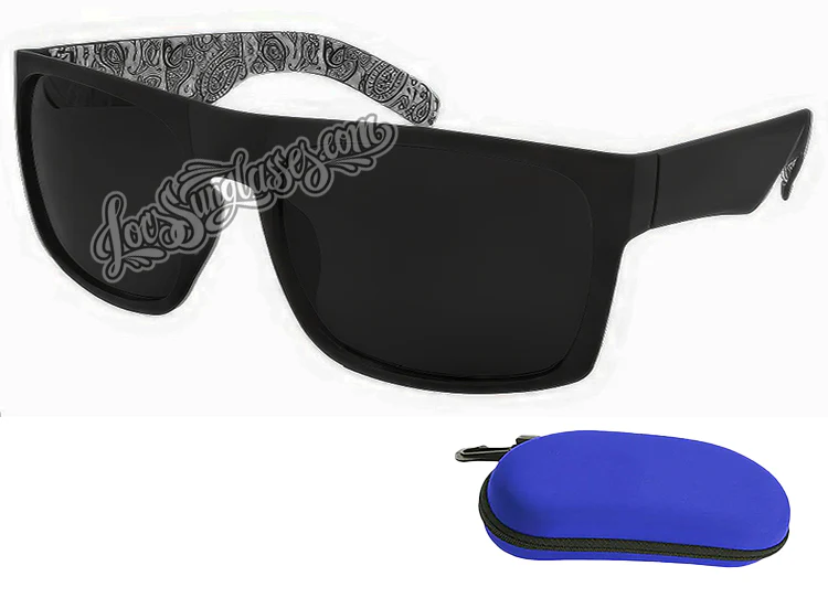 ( CAT 4 )Super Dark  Bandana Print Shades - Image 4