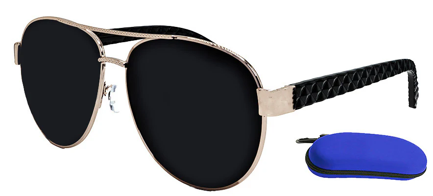 Men & Women Hip Hop Super Dark Aviator Sunglasses - Image 3