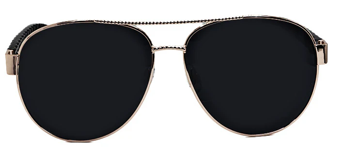 Men & Women Hip Hop Super Dark Aviator Sunglasses - Image 4