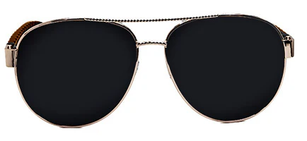 Men & Women Hip Hop Super Dark Aviator Sunglasses - Image 5