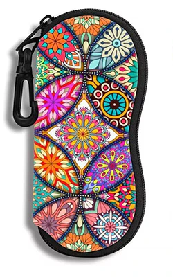 Ultra Light Neoprene Women's Zipper Sunglass Case - Image 7