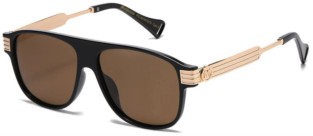 Manhattan Unisex Hip Hop Polarized Sunglasses - Image 3