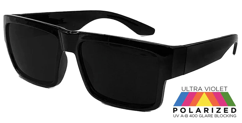 Old school Large Frame Locs Polarized Sunglasses - Image 2