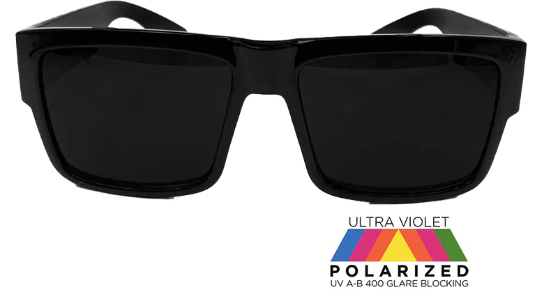 Old school Large Frame Locs Polarized Sunglasses - Image 3