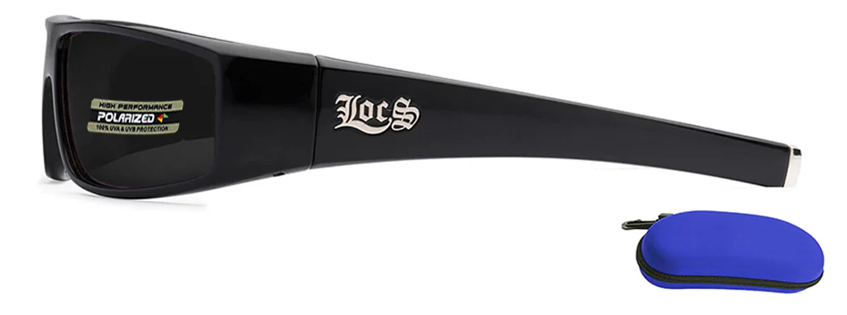Wrap around Polarized Locs Sunglasses With Logo - Image 2