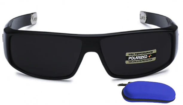Wrap around Polarized Locs Sunglasses With Logo - Image 3