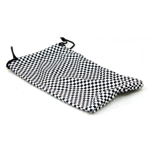 Soft Checkered Pouch & Cleaning Cloth - Image 2