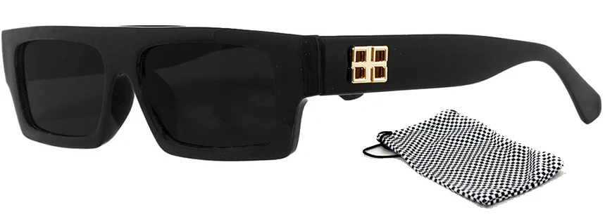 Men & Women Small Frame Super Dark Hip Hop Shades