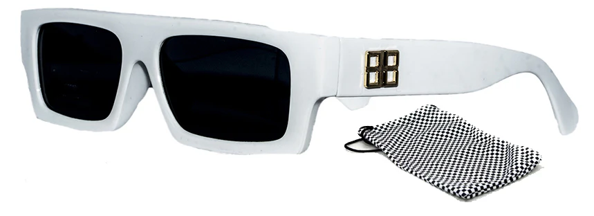 Men & Women Small Frame Super Dark Hip Hop Shades - Image 2