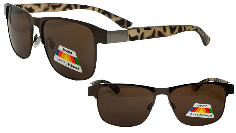Square Men Polarized Locs Sunglasses ( No Logo)